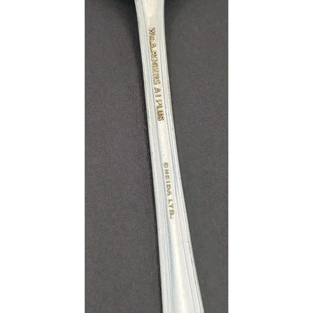 VTG 1936 WMA Rogers Oneida Set 4 Meadowbrook Heather Pattern Spoons & Fork